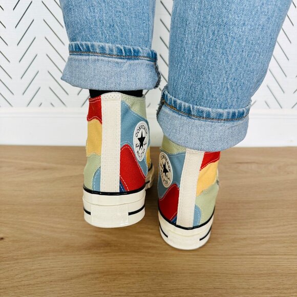 ⭐Converse Chuck 70 HI Crafted Patchwork Sz 10.5 Men Shoes Sneakers Green A03292C - Picture 3 of 9